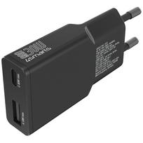 4smarts PDPlug Slim Duos 30W GaN Charger 1C+1A, black