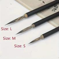 A Set Chinese Calligraphy Brush Ceramics Hook Line Fine Paint Brush Pen Weasel Mouse Whisker Stone Badger Hair Paint Brush