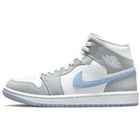 Air Jordan 1 Mid 'Wolf Grey Aluminum' Women's Jordan BQ6472-105 36
