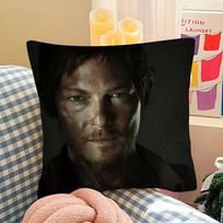 Dead D-Daryl Dixon Pillow Case Fashion Square Pillowcase Bedroom Sofa Room Ins Decoration Leisure Cushion Cover 16x16Inch