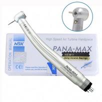 Portable Push Button Dental High Speed Handpiece 4 hole Air Turbine Handpiece Handheld Dental Restoration Equipment LED