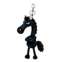 Pliušinis ponio lėlės raktų pakabukas Žirgo Metų pliušinis žaislas Rankų darbo minkštas kimštas krepšio pakabukas Kuprinės dekoracija Mielas dovana šeimai ir draugams