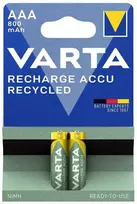 Varta Recycled AAA įkraunamos baterijos 800 mAh, 2 vnt.