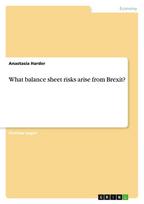 What balance sheet risks arise from Brexit?
