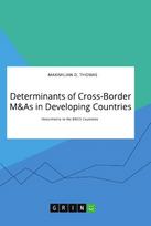 Determinants of Cross-Border M&As in Developing Countries. Investments in the BRICS Countries