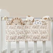 Large Capacity Baby Crib Storage Bag Dual-pocket Newborn Bedside Bag  Baby Crib Style-4