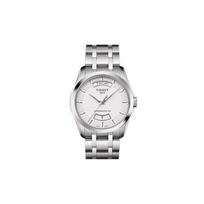 TISSOT Kutu Collection Automatic Mechanical Movement 100m Water Resistance Men's Watches Watch 39mm Silver Dial T035.407.11.031.01- Silver Strap