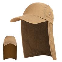 UPF 50+ Fishing Sun Cap Wide Brim Sun Cap Durable Sun Hat  Hiking