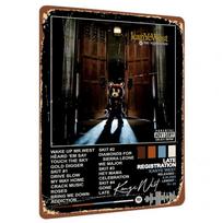 Kanye West Late Registration Album Cover Art Custom Metal Tin Sign Vintage Music Decor for Home Bar Wall Art 20x30cm（7.8x11.8inch）