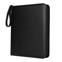 Cards Colletction Album PU Collection Binder Folder Side-Loading Page Card Album for Pokemon MTG TCG Sports Cards Football Cards black