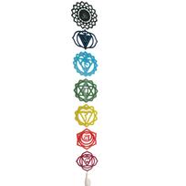 Gėlių Geometrijos Sienos Dekoras Plokštelė 7 Čakros Meditacijoms Akrilinis Sieninis Kabantis Ornamentas Miegamojo Dekoras Dvasinė Dovana 1 blue