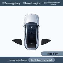 Tesla Model 3/Y Privacy Sunshade: Full Blackout and Sun Protection for Windows and Sunroof