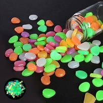 Luminous Pebbles for Aquarium & Garden Decor Mixed colors