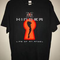 New Hinder Band Lip On An Angle Black Cotton S to 5XL Tee Shirt SN861 XXXXL