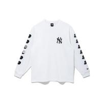 New Era × MLB New York Yankees Logo Print Crew Neck Sweatshirt Unisex Tops 13338682 XL