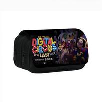 The Amazing Digital Circus The Last Edition Double Layer Pencil Case Large Capacity Stationery Organizer Student Pen Pouch Cartoon Pencil Box Gift Set Final chapter