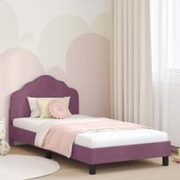 Vaikiška lovos konstrukcija su galvūgaliu Violetinė 90 x 200 cm