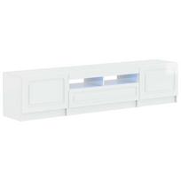 5 dalių LED televizoriaus stovas Itin blizgi balta