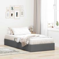 Otomano lovos rėmas Tamsiai pilka 90 x 200 cm audinys