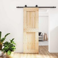 Slankios durys Natūrali ir juoda 70 x 210 cm