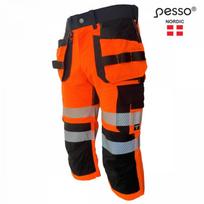 Kelnės 3/4 didelio matomumo Uranus Flexpro CL1, oranžinė C5 C56, Pesso