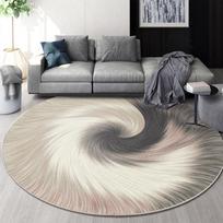 Nordic Round Carpets for Living Room Decoration Teenager Bedroom Decor Rugs Home Sofa Carpet Nonslip Area Rug Washable Floor Mat 80x80CM