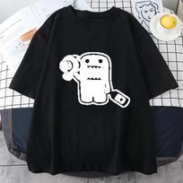 Women's Street Apparel Harajuku T-shirt Fun Wine Bottle Printed T-shirt Summer Women's Short Sleeve Cotton Large T-shirt S