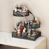 Dresser Shelf Organizer, Instant Makeup Storage For Vanity, Bathroom, Multi-Tier Cosmetic Holder With No Assembly Needed