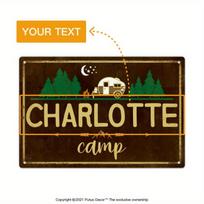 Putuo Decor Personalized Metal Wall Art Outdoor Camping Decor Lake House Cabin Sign
