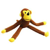 Interactive Monkey Plush for Dogs Cats Soft Bite-Resistant Chew Toy with Sound Pet Anxiety Relief Toy for Teeth Cleaning And Teething