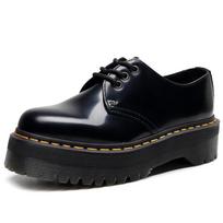 1461 thick-soled 3-hole small leather shoes women's low-top, genuine leather British round head casual student muffin bottom short boots 34