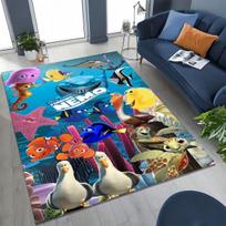 3D Cartoon Finding Nemo Underwater World Rug for Bedroom Living Room Sofa Home Doormat Decor, Large Kid Non-slip Floor Mat Gift 40x60cm( 15x23in )