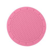 Automobilio puodelio padėkliukas Anti-deform Groove Pattern PVC Neslystantis Apvalus Lankstus Automobilio Gėrimų Laikiklis Kasdieniam