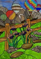 Stained Glass Wndow Film Frosted Glass Sticker Forest Custom Size Castle Cartoon For Kids Room Door Poster Home Decor (as the picture,30cmX40cm)