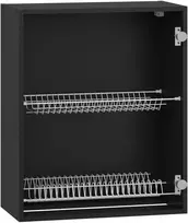 VENTO G-60/82 carcass, upper cabinet with drainer juodas