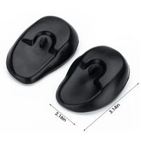 2pcs Profession Salon Hair Dye Hairdressing Ear Covers Black Earmuffs Prevent From Stain Ear Protectors Hair Color Styling Tools