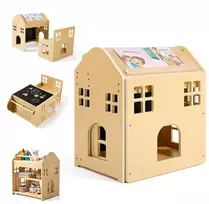 VEVOR Montessori vaikiškas stalo ir kėdės rinkinys 3in1