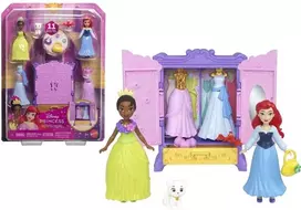 Mattel Figūrėlės Disney princesės su garderoba