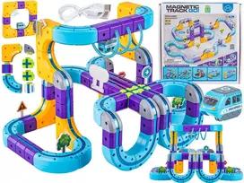 Magnetinis traukinio trasos konstruktorius 114 detalių