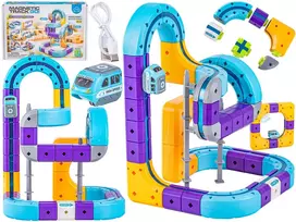 Magnetinis traukinio trasos konstruktorius 54 detalės