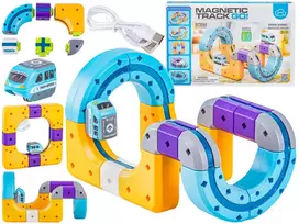 Magnetinis traukinio trasos konstruktorius 39 detalės