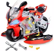 Mažojo mechaniko motociklo variklio dirbtuvės su surinkimu ir derinimu
