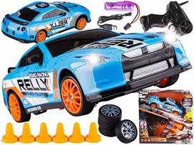 RC automobilis driftui 1:24 mėlynas 4WD 2,4 GHz