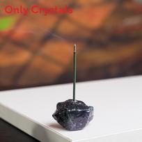 Crystals Stone Buddha Incense Holder With 2mm Holes For Meditation And Gift Giving Amethyst,23cm