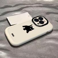 Apple 15promax telefono dėklas svaigstantis kačiukas 14 iPhone apsauga nuo kritimo 13 minimalistinis visapusiškas 12 minkštas 11 iPhone 15 gray
