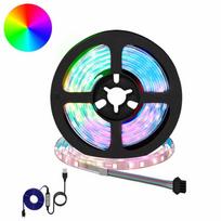 LED juosta 12 vnt. Juoda ir permatoma Varis ir plastikas