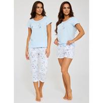 Trijų dalių pižama Cornette 466/344 Delicate trumpomis rankovėmis S-2XL