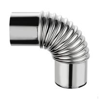 Boiler Heater Elbow Vent Exhaust Pipe, Stainless Steel Connector 6cm Diameter Chimney, Easy to