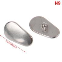 1Pair Nose Pads Titanium Teardrop Screw-In For Eyeglass Anti Slip Retainer as the picture