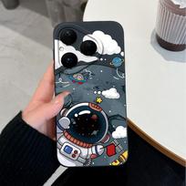 Case For Huawei Pura 80 Pro Nova Y61 Y70 Y72 Y90 4E 5T 6 7 8 9 SE Cute Astronaut Phone Cover Soft Silicone Anti Drop Protective Shell For Huawei Cases Huawei Pura 80